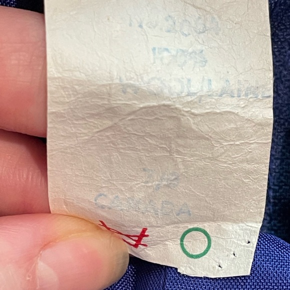 Vintage Bijon Sport 100% Wool Long Pencil Shirt W/ Pockets Sz 6/7 (S) - Picture 4 of 8